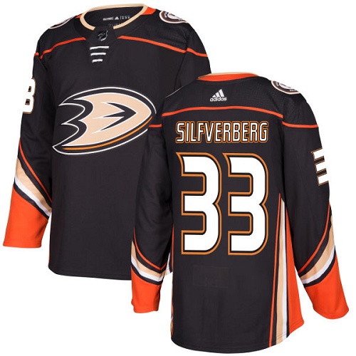 Herren Anaheim Ducks Eishockey Trikot Jakob Silfverberg #33 Schwarz Authentic Heim